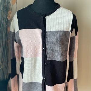 Color Block Cardigan Sz. Large